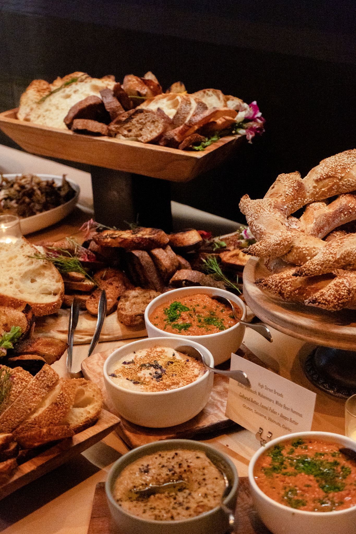 Fresh catering spread from The Bread Room, Philadelphia